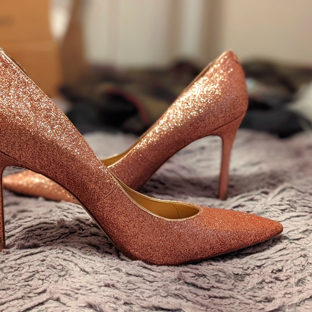 Rose gold heels
